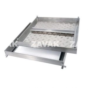 Nắp bể chống nước ngăn mùi inox MHO-80 / KT 80x80cm, lát gạch 1,5cm/tải ô tô gia đình