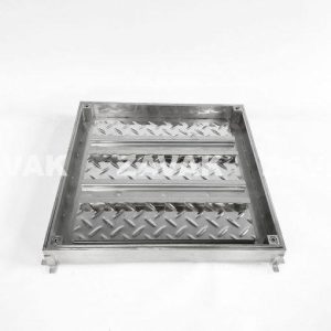 Nắp bể chống nước ngăn mùi inox MHO*-50 / KT 50x50cm, lát gạch 2,5cm/tải ô tô gia đình