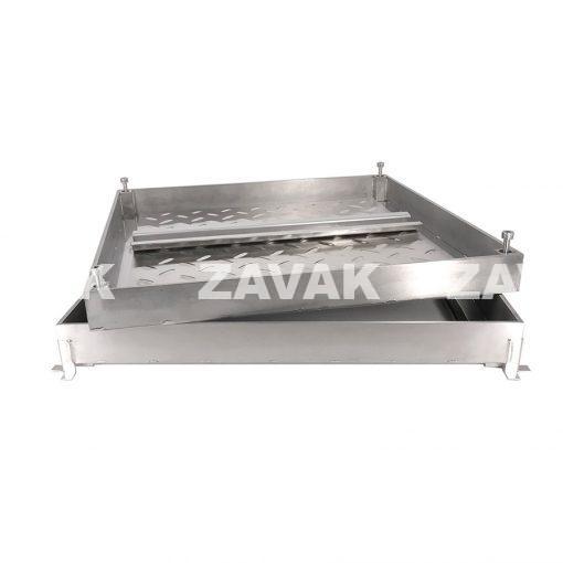 Nắp bể chống nước ngăn mùi inox MHO-80 / KT 80x80cm, lát gạch 1,5cm/tải ô tô gia đình - Ảnh 2