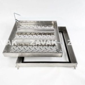 Nắp bể chống nước ngăn mùi inox MHO*-70 / KT 70x70cm, lát gạch 2,5cm/tải ô tô gia đình