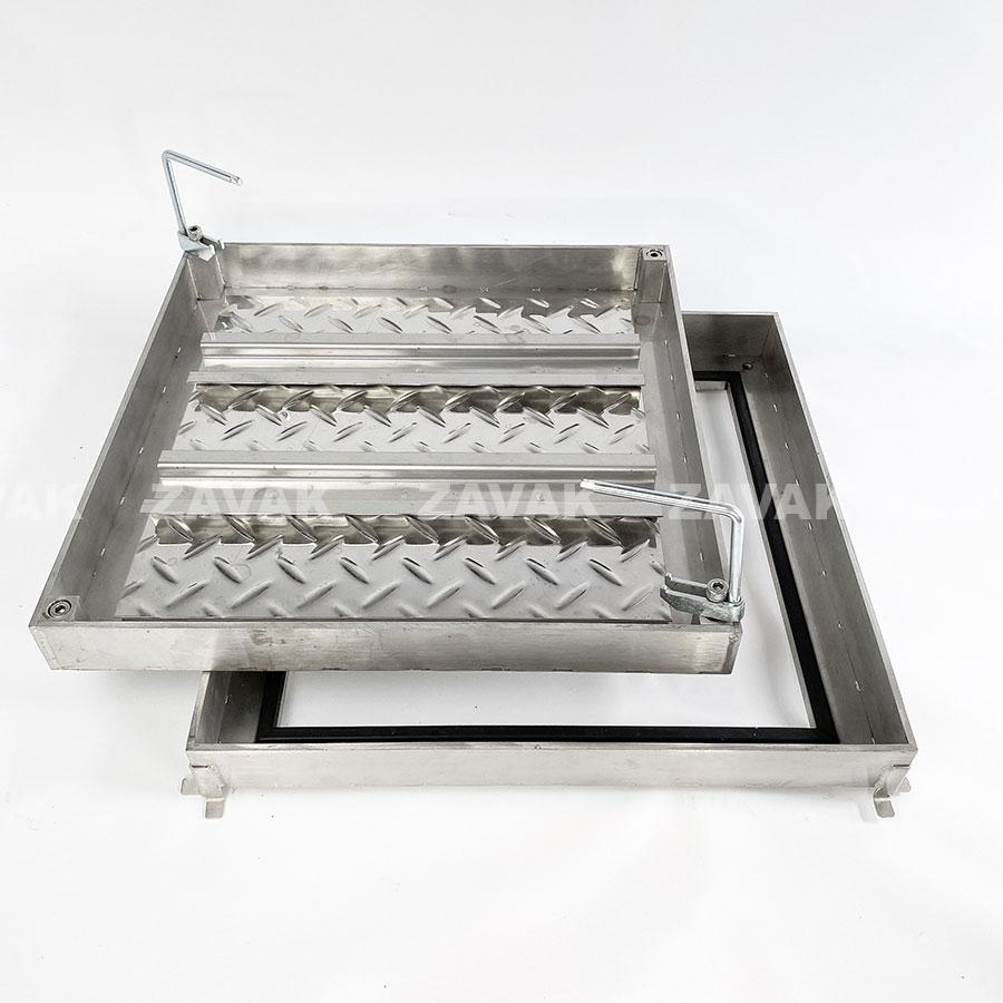 Nắp bể chống nước ngăn mùi inox MHO*-80 / KT 80x80cm, lát gạch 2,5cm/tải ô tô gia đình - Ảnh 8