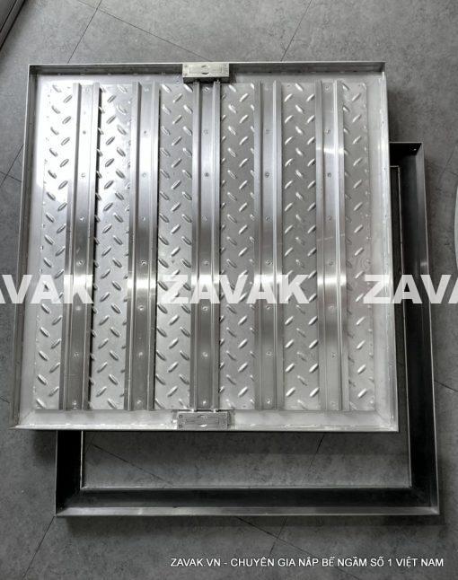 Nắp bể ngầm inox MHI-50 / KT 50x50cm, trong nhà, tải 300kg - Ảnh 6