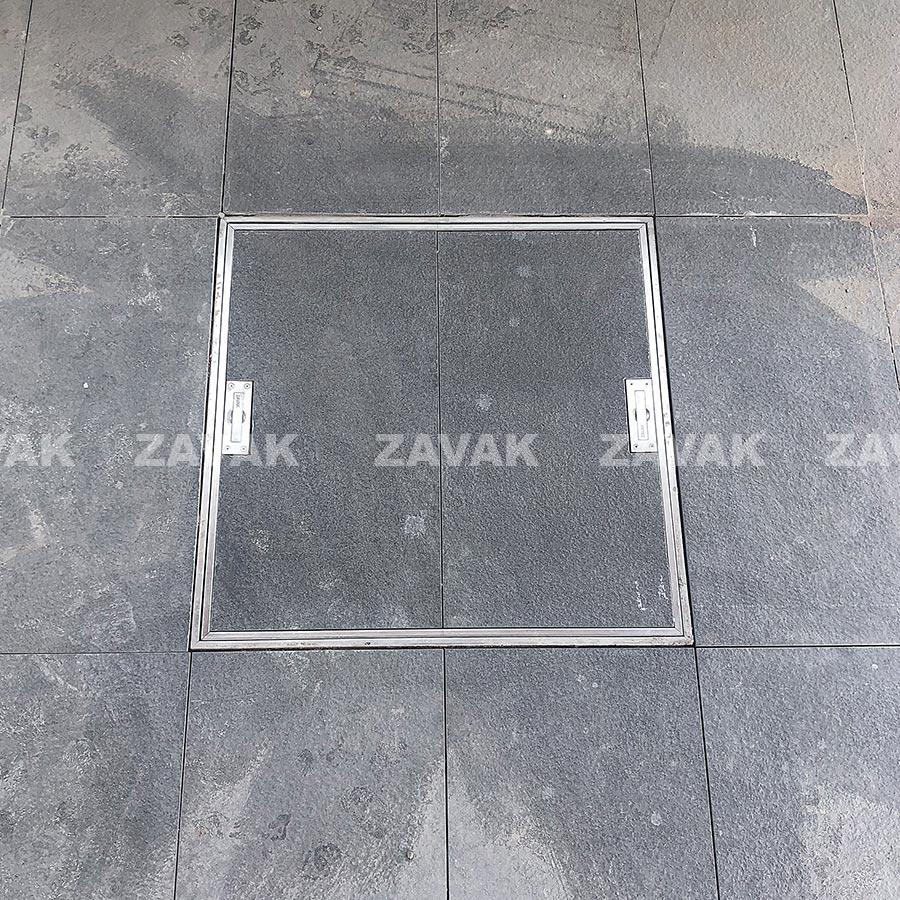 Nắp bể ngầm inox MHI-50 / KT 50x50cm, trong nhà, tải 300kg - Ảnh 13