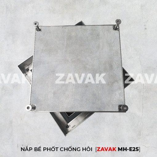 Nắp bể phốt inox MHE-25 / KT 25x25cm, lát gạch 2cm, tải ô tô gia đình - Ảnh 5