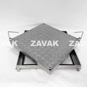 Nắp bể ngầm mặt inox MHT-AA60 / KT 60x60cm, tải 800kg